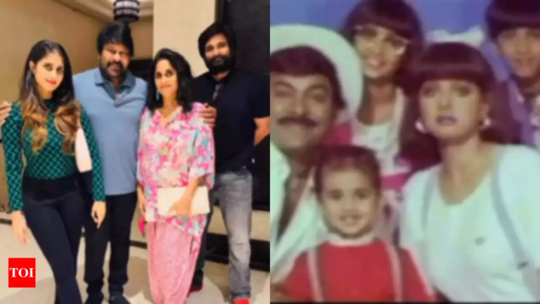 Nostalgic Moment: Shalini Shares Throwback Photo with Chiranjeevi and Ajith