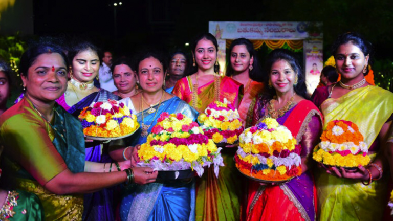 Fourth Day: ‘Nanabiyyam Bathukamma’… The Offering Remains the Same!
